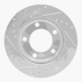 R1 Concepts 1994-1996 Ford Bronco Front Right Drilled & Slotted Silver Brake Rotor by R1 Concepts 631-54131R