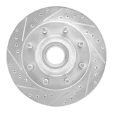 R1 Concepts 1995-2004 Ford E-350 Super Duty Front Left Drilled & Slotted Silver Brake Rotor by R1 Concepts 631-54135L