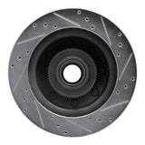 R1 Concepts 1995-2007 Ford E-350 Econoline Club Wagon Front Left Drilled & Slotted Silver Brake Rotor by R1 Concepts 631-54136L