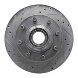 R1 Concepts 1995-2007 Ford E-350 Econoline Club Wagon Front Left Drilled & Slotted Silver Brake Rotor by R1 Concepts 631-54136L
