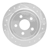 R1 Concepts 1995-2003 Ford Windstar Rear Right Drilled & Slotted Silver Brake Rotor by R1 Concepts 631-54137R