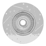 R1 Concepts 1995-1997 Ford Ranger (USA/Canada) Front Left Drilled & Slotted Silver Brake Rotor by R1 Concepts 631-54138L