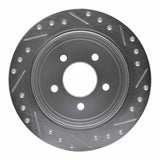 R1 Concepts 1995-2002 Ford Explorer Rear Left Drilled & Slotted Silver Brake Rotor by R1 Concepts 631-54142L