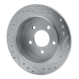 R1 Concepts 1995-2002 Ford Explorer Rear Left Drilled & Slotted Silver Brake Rotor by R1 Concepts 631-54142L