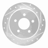 R1 Concepts 1995-2002 Ford Explorer Sport Rear Right Drilled & Slotted Silver Brake Rotor by R1 Concepts 631-54142R