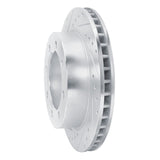 R1 Concepts 1995-1999 Ford F-250 4WD (Excl Super Duty) Front Left Drilled & Slotted Silver Brake Rotor by R1 Concepts 631-54143L