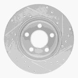 R1 Concepts 1995-2002 Ford Explorer Front Left Drilled & Slotted Silver Brake Rotor by R1 Concepts 631-54144L