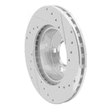 R1 Concepts 1995-2002 Ford Explorer Front Left Drilled & Slotted Silver Brake Rotor by R1 Concepts 631-54144L