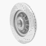 R1 Concepts 1997-1999 Ford F-150 RWD Front Left Drilled & Slotted Silver Brake Rotor by R1 Concepts 631-54145L