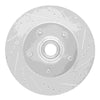 R1 Concepts 1997-1999 Ford F-150 RWD Front Right Drilled & Slotted Silver Brake Rotor