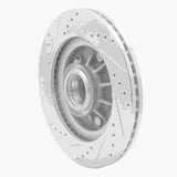 R1 Concepts 1997-1999 Ford F-150 RWD Front Right Drilled & Slotted Silver Brake Rotor by R1 Concepts 631-54145R