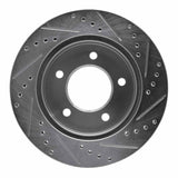 R1 Concepts 1997-2004 Ford F-150 4WD Front Left Drilled & Slotted Silver Brake Rotor by R1 Concepts 631-54147L