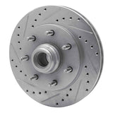 R1 Concepts 1997-2004 Ford F-250 2WD (Excl Super Duty) Front Left Drilled & Slotted Silver Brake Rotor by R1 Concepts 631-54150L