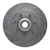 R1 Concepts 1997-2004 Ford F-250 2WD (Excl Super Duty) Front Left Drilled & Slotted Silver Brake Rotor by R1 Concepts 631-54150L