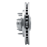 R1 Concepts 1997-2004 Ford F-250 2WD (Excl Super Duty) Front Left Drilled & Slotted Silver Brake Rotor by R1 Concepts 631-54150L