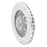 R1 Concepts 1997-2004 Ford F-250 2WD (Excl Super Duty) Front Right Drilled & Slotted Silver Brake Rotor by R1 Concepts 631-54150R