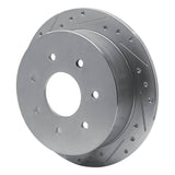 R1 Concepts 1997-2004 Ford F-250 2WD (Excl Super Duty) Rear Left Drilled & Slotted Silver Brake Rotor by R1 Concepts 631-54151L