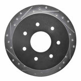 R1 Concepts 1997-2004 Ford F-250 2WD (Excl Super Duty) Rear Left Drilled & Slotted Silver Brake Rotor by R1 Concepts 631-54151L