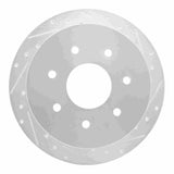 R1 Concepts 1997-2004 Ford F-250 4WD (Excl Super Duty) Rear Right Drilled & Slotted Silver Brake Rotor by R1 Concepts 631-54151R