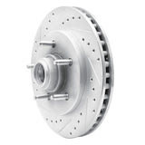 R1 Concepts 1997-2000 Ford Expedition Front Left Drilled & Slotted Silver Brake Rotor by R1 Concepts 631-54153L