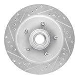 R1 Concepts 1997-2000 Ford Expedition Front Left Drilled & Slotted Silver Brake Rotor by R1 Concepts 631-54153L