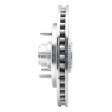 R1 Concepts 1997-2000 Ford Expedition Front Right Drilled & Slotted Silver Brake Rotor by R1 Concepts 631-54153R