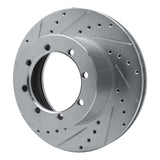 R1 Concepts 1996-2007 Ford E-450 Super Duty Rear Left Drilled & Slotted Silver Brake Rotor by R1 Concepts 631-54154L