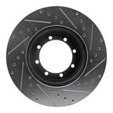 R1 Concepts 1996-2007 Ford E-450 Super Duty Rear Left Drilled & Slotted Silver Brake Rotor by R1 Concepts 631-54154L
