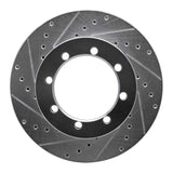 R1 Concepts 1996-2007 Ford E-450 Super Duty Rear Left Drilled & Slotted Silver Brake Rotor by R1 Concepts 631-54154L