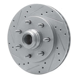 R1 Concepts 1997-2002 Ford F-250 2WD (Excl Super Duty) Front Left Drilled & Slotted Silver Brake Rotor by R1 Concepts 631-54155L