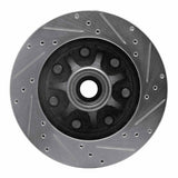 R1 Concepts 1997-2002 Ford F-250 2WD (Excl Super Duty) Front Left Drilled & Slotted Silver Brake Rotor by R1 Concepts 631-54155L