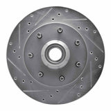 R1 Concepts 1997-2002 Ford F-250 2WD (Excl Super Duty) Front Left Drilled & Slotted Silver Brake Rotor by R1 Concepts 631-54155L