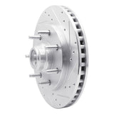 R1 Concepts 1997-2002 Ford F-150 RWD Front Right Drilled & Slotted Silver Brake Rotor by R1 Concepts 631-54155R