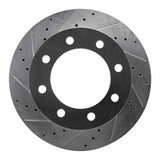 R1 Concepts 1992-1999 Ford F-250 4WD (Super Duty) Front Left Drilled & Slotted Silver Brake Rotor by R1 Concepts 631-54157L