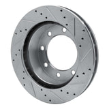 R1 Concepts 1992-1999 Ford F-250 4WD (Super Duty) Front Left Drilled & Slotted Silver Brake Rotor by R1 Concepts 631-54157L