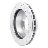 R1 Concepts 1992-1999 Ford F-250 4WD (Super Duty) Front Right Drilled & Slotted Silver Brake Rotor by R1 Concepts 631-54157R