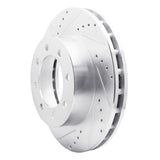 R1 Concepts 1999-2001 Ford F-450 Super Duty Front Left Drilled & Slotted Silver Brake Rotor by R1 Concepts 631-54158L