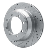 R1 Concepts 1999-2004 Ford F-350 Super Duty 4WD Rear Left Drilled & Slotted Silver Brake Rotor by R1 Concepts 631-54160L