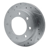 R1 Concepts 1999-2005 Ford F-250 2WD (Super Duty) Rear Left Drilled & Slotted Silver Brake Rotor by R1 Concepts 631-54161L