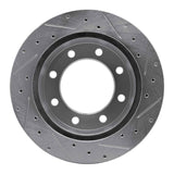 R1 Concepts 1999-2005 Ford F-250 2WD (Super Duty) Rear Left Drilled & Slotted Silver Brake Rotor by R1 Concepts 631-54161L