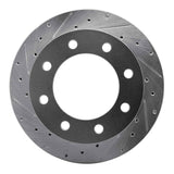 R1 Concepts 1999-2005 Ford F-250 2WD (Super Duty) Rear Left Drilled & Slotted Silver Brake Rotor by R1 Concepts 631-54161L
