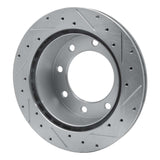 R1 Concepts 1999-2005 Ford F-250 2WD (Super Duty) Rear Left Drilled & Slotted Silver Brake Rotor by R1 Concepts 631-54161L