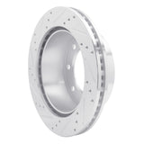 R1 Concepts 1999-2005 Ford F-250 2WD (Super Duty) Rear Right Drilled & Slotted Silver Brake Rotor by R1 Concepts 631-54161R