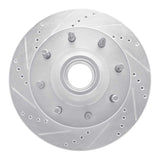 R1 Concepts 1999-2002 Ford F-250 2WD (Super Duty) Front Left Drilled & Slotted Silver Brake Rotor by R1 Concepts 631-54162L