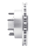 R1 Concepts 1999-2002 Ford F-250 2WD (Super Duty) Front Left Drilled & Slotted Silver Brake Rotor by R1 Concepts 631-54162L