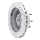 R1 Concepts 1999-2002 Ford F-250 2WD (Super Duty) Front Left Drilled & Slotted Silver Brake Rotor by R1 Concepts 631-54162L