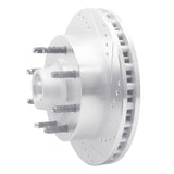 R1 Concepts 1999-2002 Ford F-350 Super Duty 2WD Front Right Drilled & Slotted Silver Brake Rotor by R1 Concepts 631-54162R