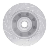 R1 Concepts 1999-2002 Ford F-350 Super Duty 2WD Front Right Drilled & Slotted Silver Brake Rotor by R1 Concepts 631-54162R