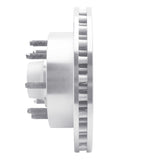 R1 Concepts 1999-2002 Ford F-350 Super Duty 2WD Front Right Drilled & Slotted Silver Brake Rotor by R1 Concepts 631-54162R