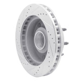 R1 Concepts 1999-2002 Ford F-350 Super Duty 2WD Front Right Drilled & Slotted Silver Brake Rotor by R1 Concepts 631-54162R
